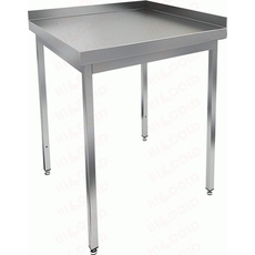 Стол угловой с двумя бортами (столешница 1мм) НСО-6/6ББ-1