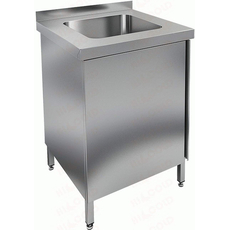 Стол закрытый с моечной ванной НСЗ1М-6/7БЛ (БП)