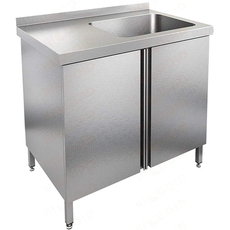 Стол закрытый с моечной ванной НСЗ1М-9/6БП(БЛ)