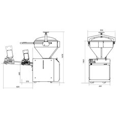 Тестоделитель объемный JAC PE50P 109