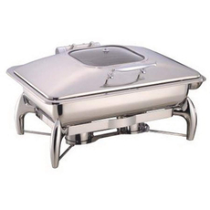 Чафин диш со стеклянной крышкой 9 л MVQ 1011L