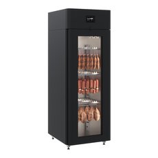 Холодильный шкаф Polair CS107 Salami blaсk (со стеклянной дверью)