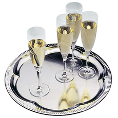 Блюдо круглое металлическое APS 00393