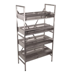 Стеллаж кухонный модульный с сушками для тарелок СМС-8/4Н