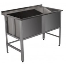 Ванна котломоечная ВМК-12/6Б с одной емкостью и бортом