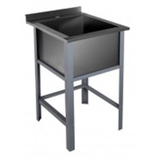 Ванна моечная ВМ1-7/8Б с одной емкостью и бортом