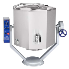 Котел пищеварочный Abat КПЭМ-160-ОМР нижний привод миксера, со сливным краном