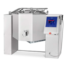 Котел пищеварочный опрокидывающийся Abat КПЭМ-200-ОМП с миксером и сливным краном