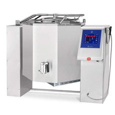 Котел пищеварочный опрокидывающийся Abat КПЭМ-250-ОМП с миксером и сливным краном