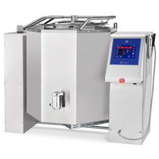 Котел пищеварочный опрокидывающийся Abat КПЭМ-350-ОМП с миксером и сливным краном