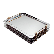 Поднос металлический GN1/1 с позолотой APS 11290