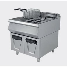 Фритюрница напольная на закрытом шкафу Fornazza 24 л + 24 л