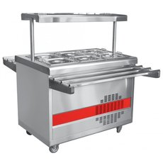 Прилавок холодильный ПВВ(Н)-70ПМ-НШ (откр., полка с подсветкой, с г/е)