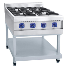 Газовая плита 4-конфорочная Abat ПГК-49П на краш. подст., нерж.