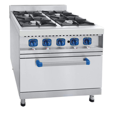 Газовая плита 4-конфорочная Abat ПГК-49ЖШ газовая духовка, нерж