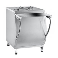 Прилавок ПТЭ-70М-80 для подогрева тарелок (80 тарелок, 2х240 мм., 630 мм., нерж.)