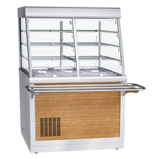 Прилавок-витрина холодильный HOT-LINE ПВВ(Н)-70Х-С-НШ