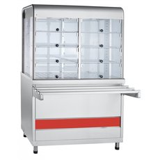 Прилавок-витрина тепловой ПВТ-70КМ (закрытая витрина)