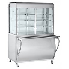 Прилавок-витрина тепловой ПВТ-70М (закрытая витрина)