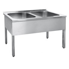 Ванна моечная 2-секц. ВМП-6-2-5 РЧ (каркас крашеный)