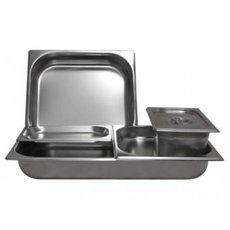 Комплект из шести гастроемкостей для мармита 2-х блюд (1500мм)