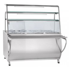 Мармит 2-х блюд ЭМК-70Т-01 паровой (3 полки, подсветка, с г/е)