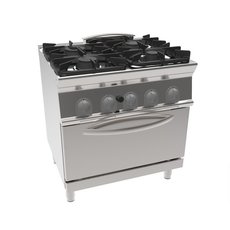 Плита газовая 4-конфорочная 900 серии Tecnoinox PFG8GG9