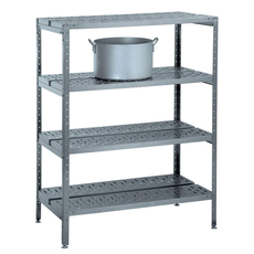 Стеллаж кухонный решетчатый СТК-С-950.650.1600-02-Н-ПП (СТКН-950/650Р)