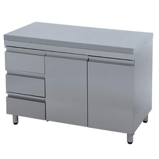 Стол технологический СТ-С-1200.600-02-Р-3Л (СТ-2/1200/600 с ящиками)