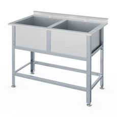 Ванна моечная ВСМ-Б-2.430-1-02 (ВМ-2/430 с бортом)