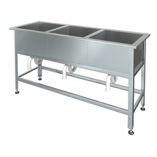 Мойка М-3-0,3-0,6/1,47 (нержавейка, ванна из AISI 430, t=0,6)