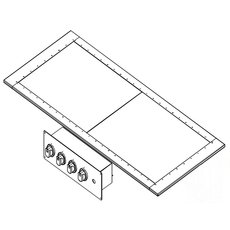 Плита 2-конфорочная встраиваемая Kovinastroj EAD-4C-DI