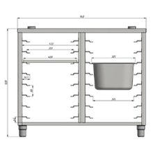 Подставка под пароконвектоматы Grill Master ПКЭБ/6, ПКЭИ/6