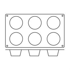 Форма для выпечки гибкая Paderno 47742-08