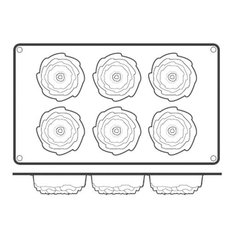 Форма для выпечки гибкая Paderno 47742-57