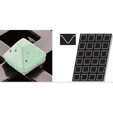 Форма для выпечки гибкая Paderno (пирамида 71х71мм)