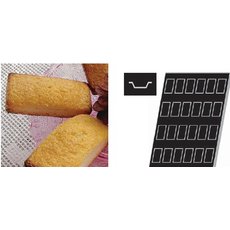 Форма для выпечки гибкая Paderno (прямоугольник 86x46 мм)