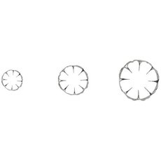 Набор форм для выпечки Paderno (ромашки) 3 шт