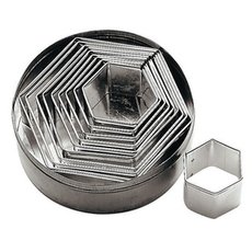 Набор кондитерских форм Paderno 47314-10 (шестигранник)