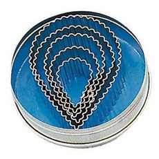 Набор кондитерских форм Paderno 47322-12 (капля рифл.)