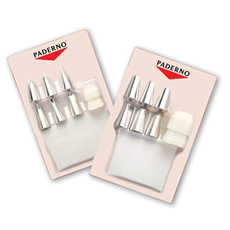 Набор кондитерских насадок Paderno (6 шт, нерж + конд.мешок)