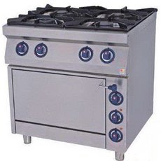 Плита 4-конфорочная 700 серии Kovinastroj KS-T47/1 (газ, электрич.духовка)