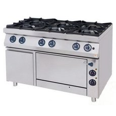 Плита 6-конфорочная 700 серии Kovinastroj KS-T67/1K-O (газ, электрич.духовка)