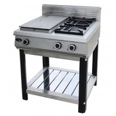 Плита газовая с закрытым и открытым пламенем Ф4ЖТЛСПГ (1+2) (на подставке)