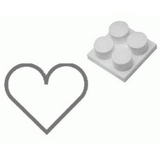 Выталкиватель из формы Paderno (сердце) 4 шт