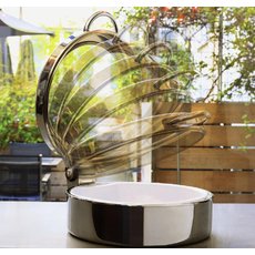 Чаффин диш круглый со стеклянной крышкой Paderno 5 л