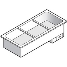 Мармит для 1 и 2 блюд встраиваемый Emainox I7VB3
