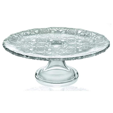 Подставка для торта на ножке IVV ARABESQUE 26 см (прозрачная)