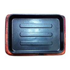 Сковорода прямоугольная чугунная на подставке MVQ 20x15 см