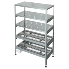 Стеллаж кухонный универсальный СУ-5-0,3/0,95/2,0 (нержавейка)